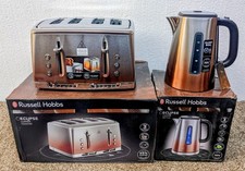 Russell Hobbs Eclipse Set Kettle 25113 & 4 Slice Toaster 25143 - Copper Sunset