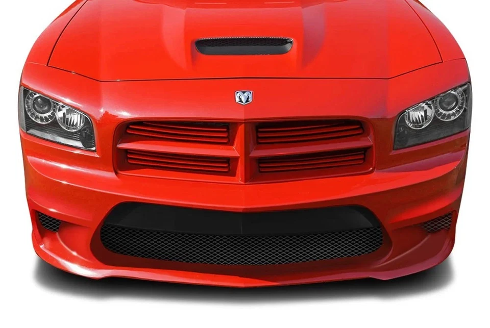 For Dodge Charger 06-10 Duraflex Hellcat Style Fiberglass Front Bumper Unpainted - Imagem 2 de 4