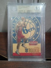 2016-17 Panini Threads Ben Simmons Philadelphia 76ers Rookie Wood #248 BGS 9.5