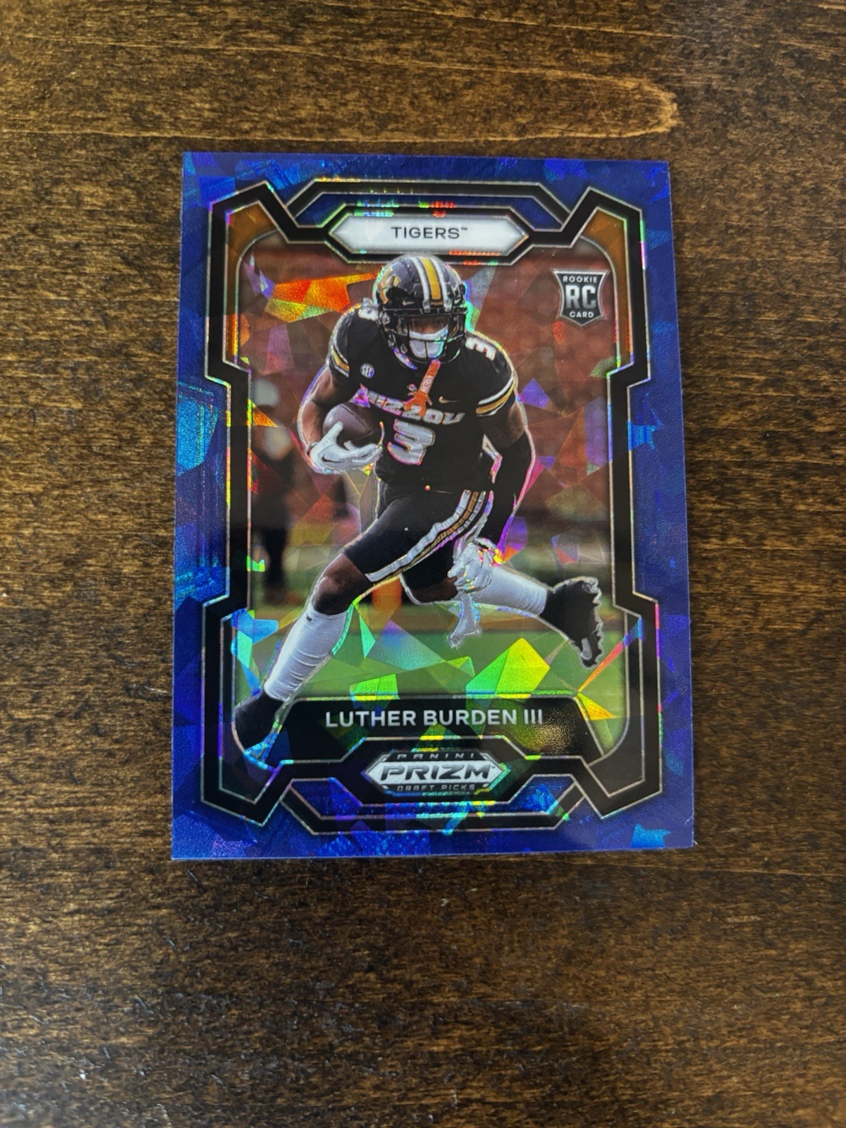 2024 Panini Prizm Draft Picks - Luther Burden #198 Blue Ice Prizm /99 (RC)