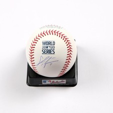 Chris Taylor Signed Baseball 2020 World Series Los Angelos Dodgers Auto Beckett
