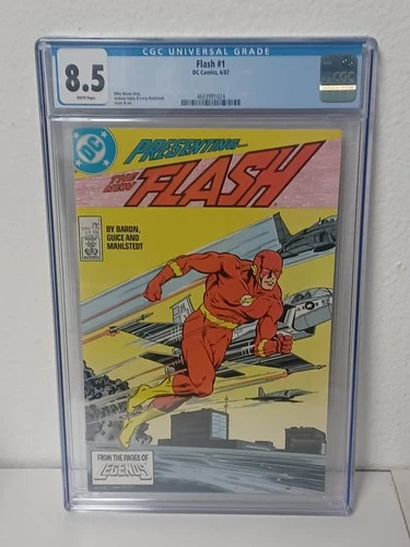 FLASH #1 (DC Comics, 1987) CGC Graded 8.5 ~ White Pages