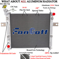 4 Row Aluminum Radiator Fit 1999-2004 2002 Jeep Grand Cherokee 4.0 L6 Engine At