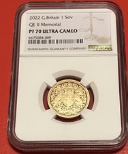 2022 Memorial Gold Proof Sovereign NGC PF70