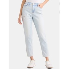 Time and Tru Women's High Rise Mom Jeans 35.5 W 27" Inseam Size 14 Lightwash NWT