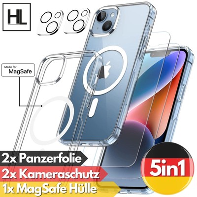 Hülle MagSafe für iPhone 16 15 Pro Max Kameraschutz Glas Magnet Case Cover Handy