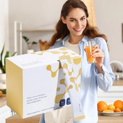 30PCS Unicity Unimate Yerba Mate Supplement LEMON ~ Exp 2026 UK