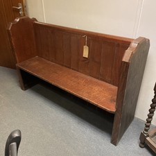 Victorian Antique Church Pew App 1890 Vintage Pine Bench,Kent Furniture Showroom