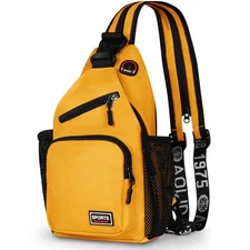 Crossbody Sling Bag Backpack for Men & Women, Convertible Shoulder Bag Waterp...