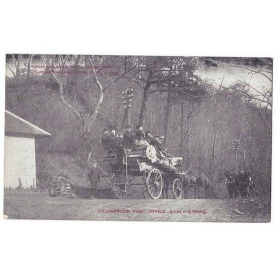 DALJARROCK Post Office, Girvan & Ballantrae Coach Tours Postkarte gebraucht 1906