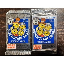 1992 Berenstain Bears Storycards Sealed Pack 1 2 Ken-Wis Vintage Trading Cards
