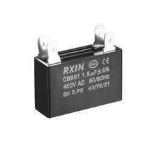 Double Insert Metallized Polypropylene Film Capacitor 450V AC 1.5uF