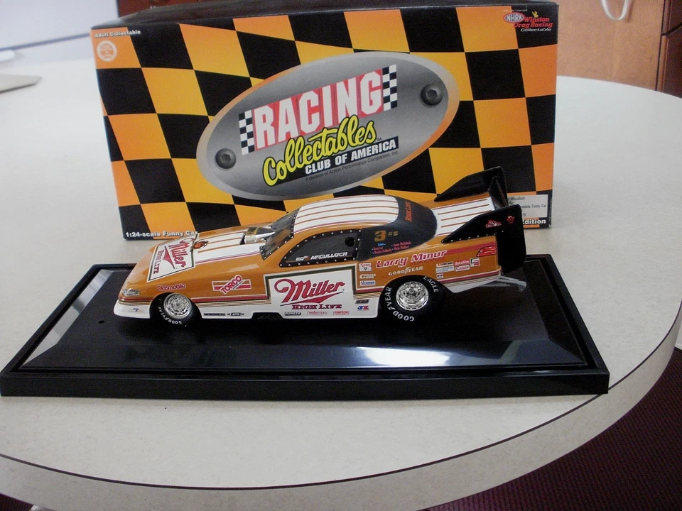 NHRA 1/24 ED Mcculloch 1988 MILLER HIGH LIFE OLDSMOBILE F/C UPGRADED CHASSIS - Image 3 of 4