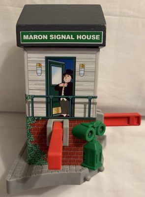 Thomas Train Wood Maron Signal House Shed Lights Sound Tested Working Condition 