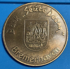 Medaille Bark  "Seute Deern" Bremerhaven Bronze 18,9gr 40mm