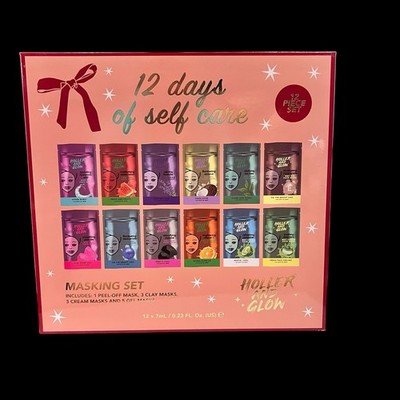 Facial Mask Set Holler and Glow 12 Days of Self Care NEW