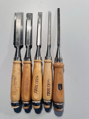 Holzschnitzwerkzeug Set Carving Meißel Holzgravur 5 teiliges Handwerk