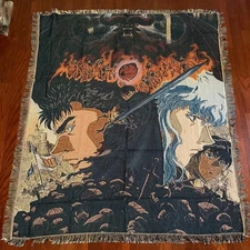 🇺🇸Berserk Tapestry Anime Woven Throw Blanket wall art NEXT DAY SHIPPING‼️
