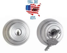 Iron Gate Lock Double Cylinder Silver
