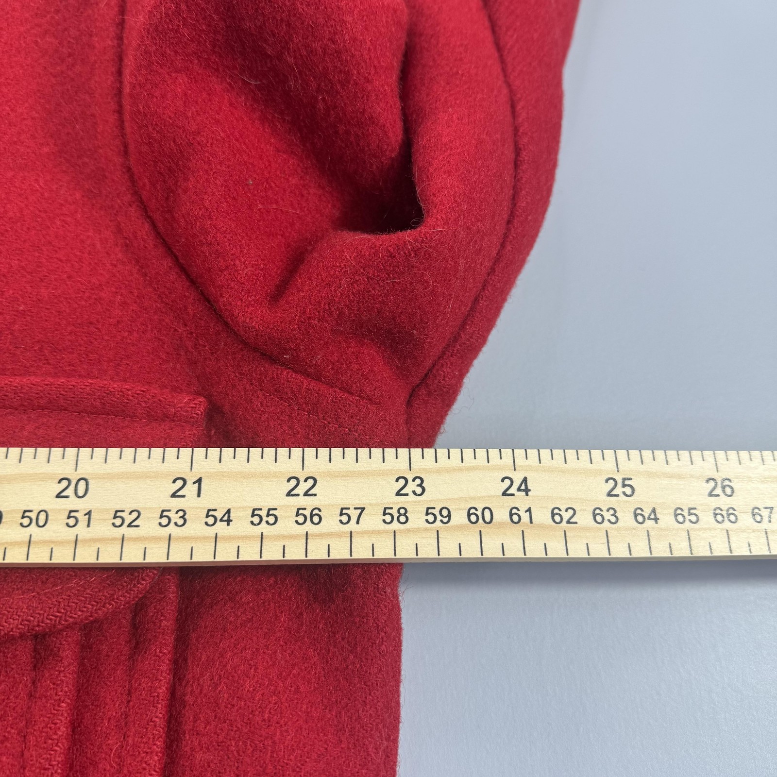 Pendleton Wool Jacket Mens Medium Red Mackinaw Cr… - image 4