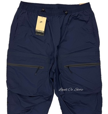 Nike Sportswear Tech Pack Woven Cargo Pants Nylon Navy Blue HJ2940-451 sz Large