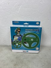 Mario Kart 8 Racing Wheel green Luigi for Nintendo WiiU  Wii by HORI New in Box