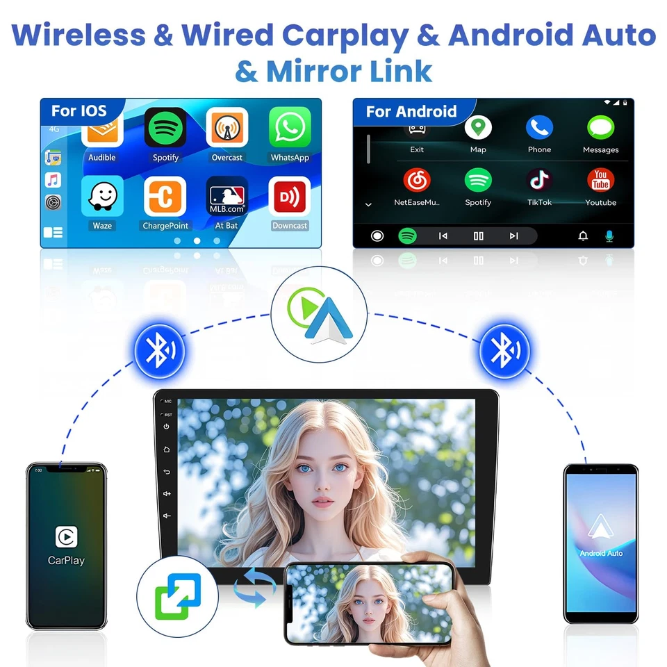 7" HD Touchscreen Stereo w/ Carplay for 1996-2003 BMW 5 Series E39; 2002-2007 X5 - Image 3 of 4