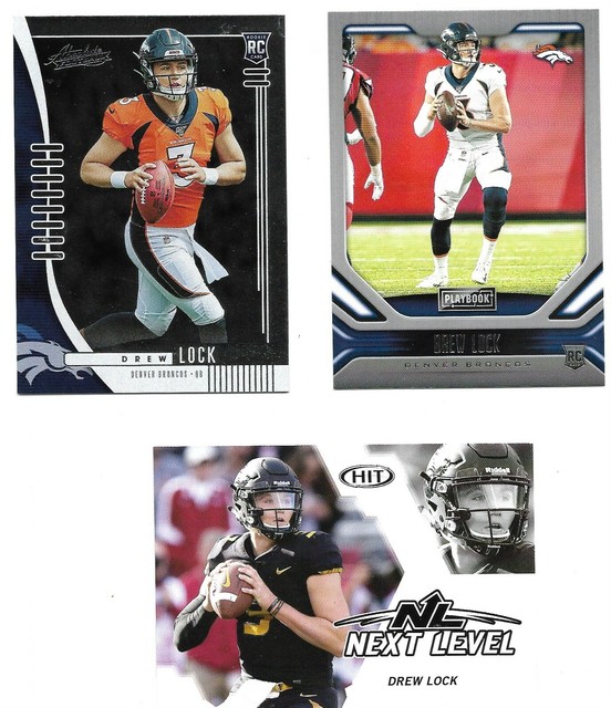Drew Lock 3 Card Rookie Lot Free Shipping eBay