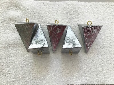 25 PYRAMID 8oz SINKERS LEAD FISHING WEIGHTS FREE SHIPPING