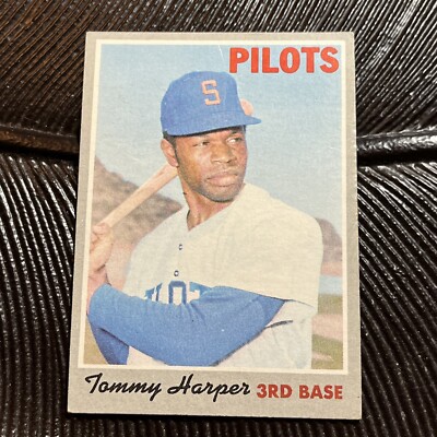 1970 Topps #370 Tommy Harper Seattle Pilots MLB Vintage Baseball Card