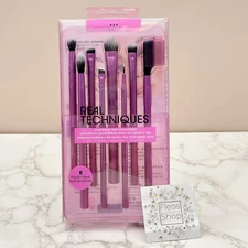 Real Techniques Everyday Eye Essentials Brush Set - Sealed Box & 100% Authentic