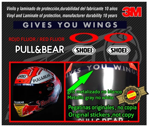 MARQUEZ VISOR SET -SEASON 2017-2018-2019-2020 STICKERS - STICKERS-STICKERS