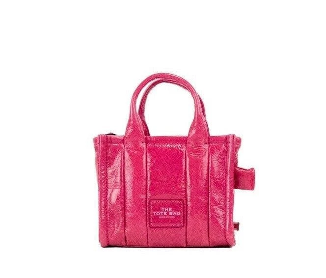 Leather Crossbody Bag Fuchsia Leather Shoulder Bag 