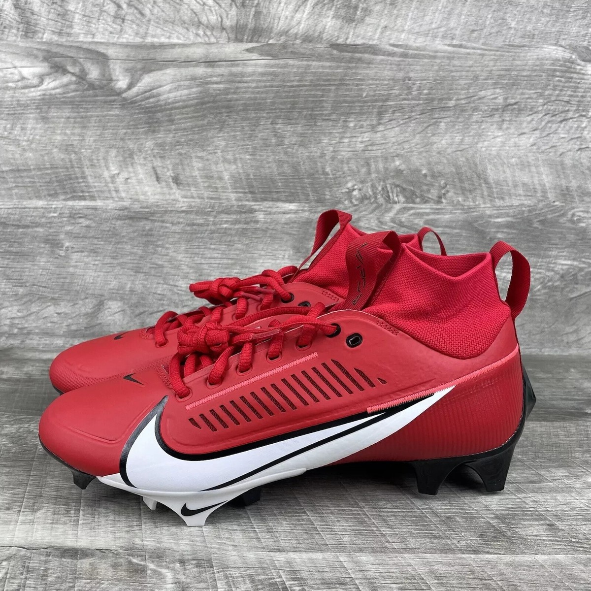 NIKE VAPOR EDGE PRO 360 2 FOOTBALL CLEATS SIZE 9 RED WHITE  display picture 1
