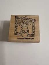 Vntg Stampin Up Flower Stamp 2002 Rubber Stamp