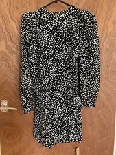 Reformation Petite Black Juni Dress Size 6. RRP £278