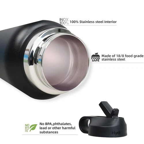 Hydro Flask 40 oz bottiglia d'acqua in acciaio inox a bocca larga isolata sottovuoto - Foto 6 di 14