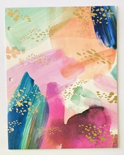 Greenroom - Portfolio 2 Pocket Brushstroke Bold Folder - NEW