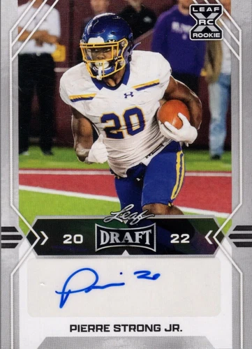 2022 Leaf Ultimate Draft Pierre Strong Jr. #BA-PSJ