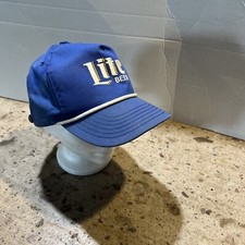 Vintage Miller Lite Ski Team Trucker Hat K Products USA Made Cap Beer