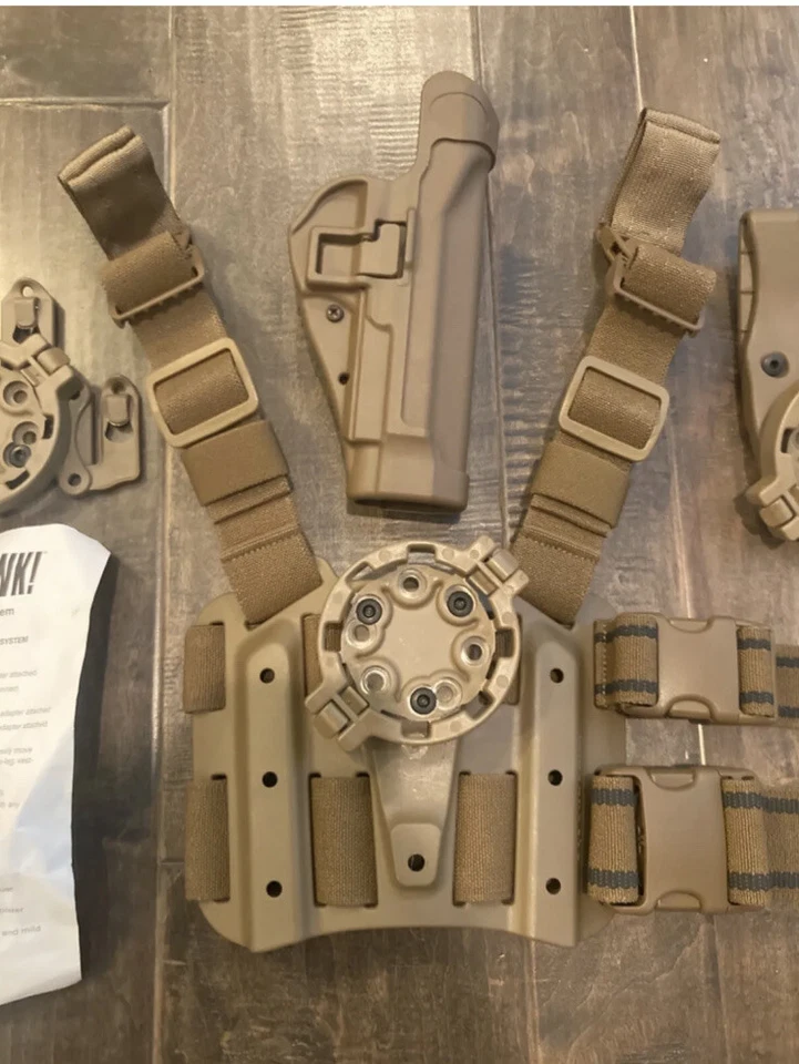 USMC Holster System SERPA Beretta 92/96 Coyote RH M990194CT-R BlackHawk - Image 3 of 4