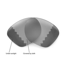 Walleva Transition Polarized Lenses For Ray-Ban Wayfarer RB2140 50mm