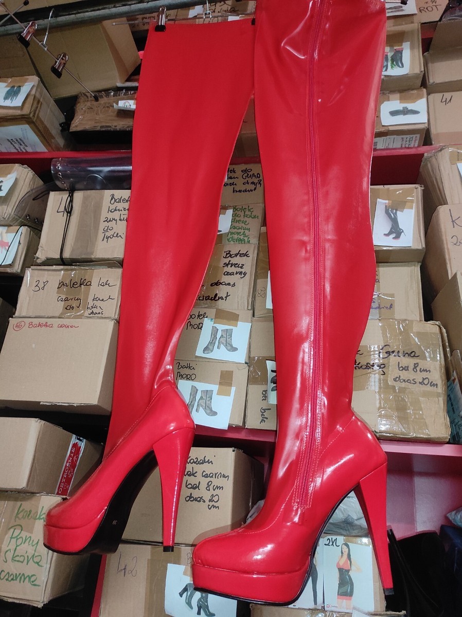 Damenstiefel Rote Westernstiefel Stiletto Boots Damenstiefel