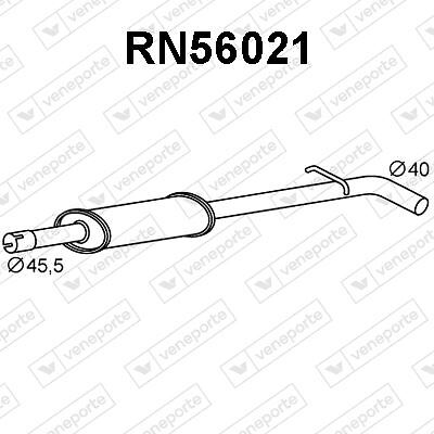 Silencieux avant haut de gamme en acier aluminisé pour Renault Clio 4 1.2 TCe