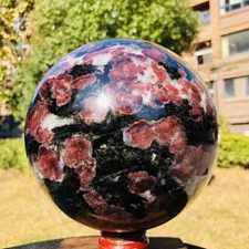 14.14LB Natural Astrophyllite Quartz Crystal"Fireworks Stone"The Ball Heals 311