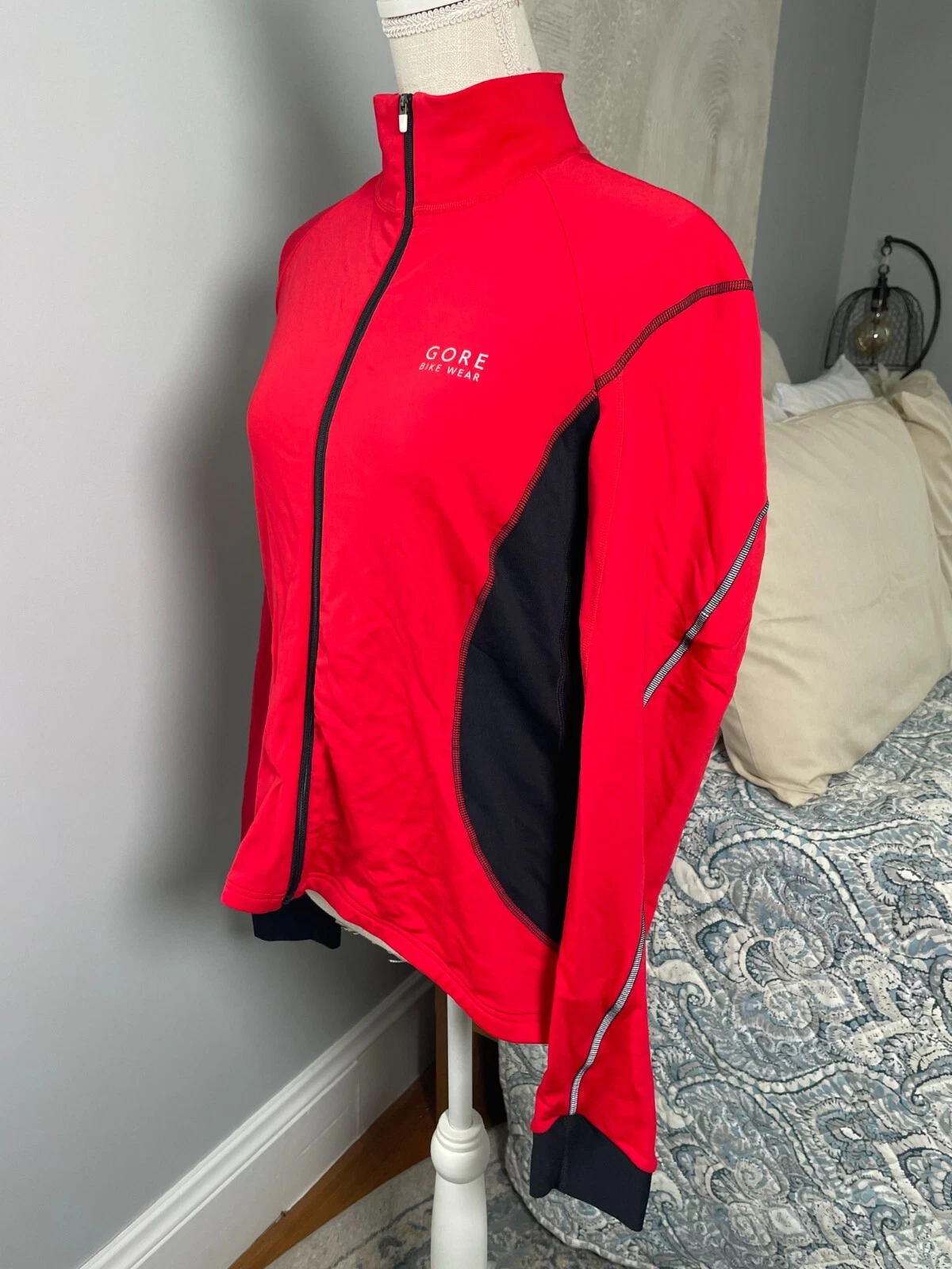 gore-bike-wear cycling full zip fleece reflect jacket