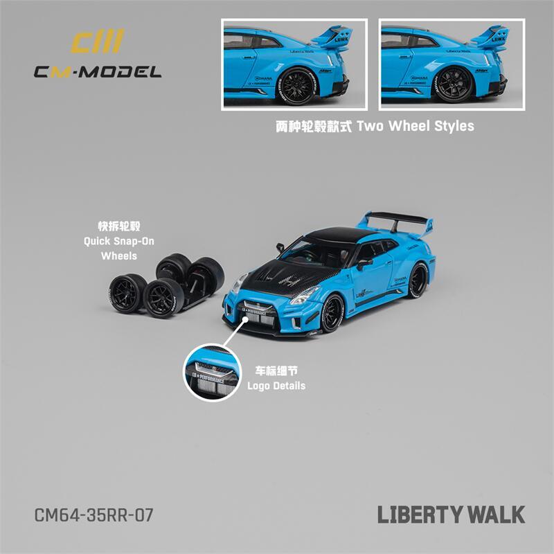 CM MODEL 1:64 LBWK GT35RR Blue Diecast Model Car | eBay