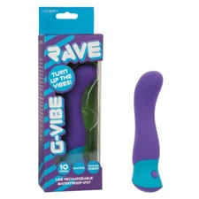 Cal Exotics Rave G-Vibe Purple - Curved Tip Vaginal G-Spot Vibrator