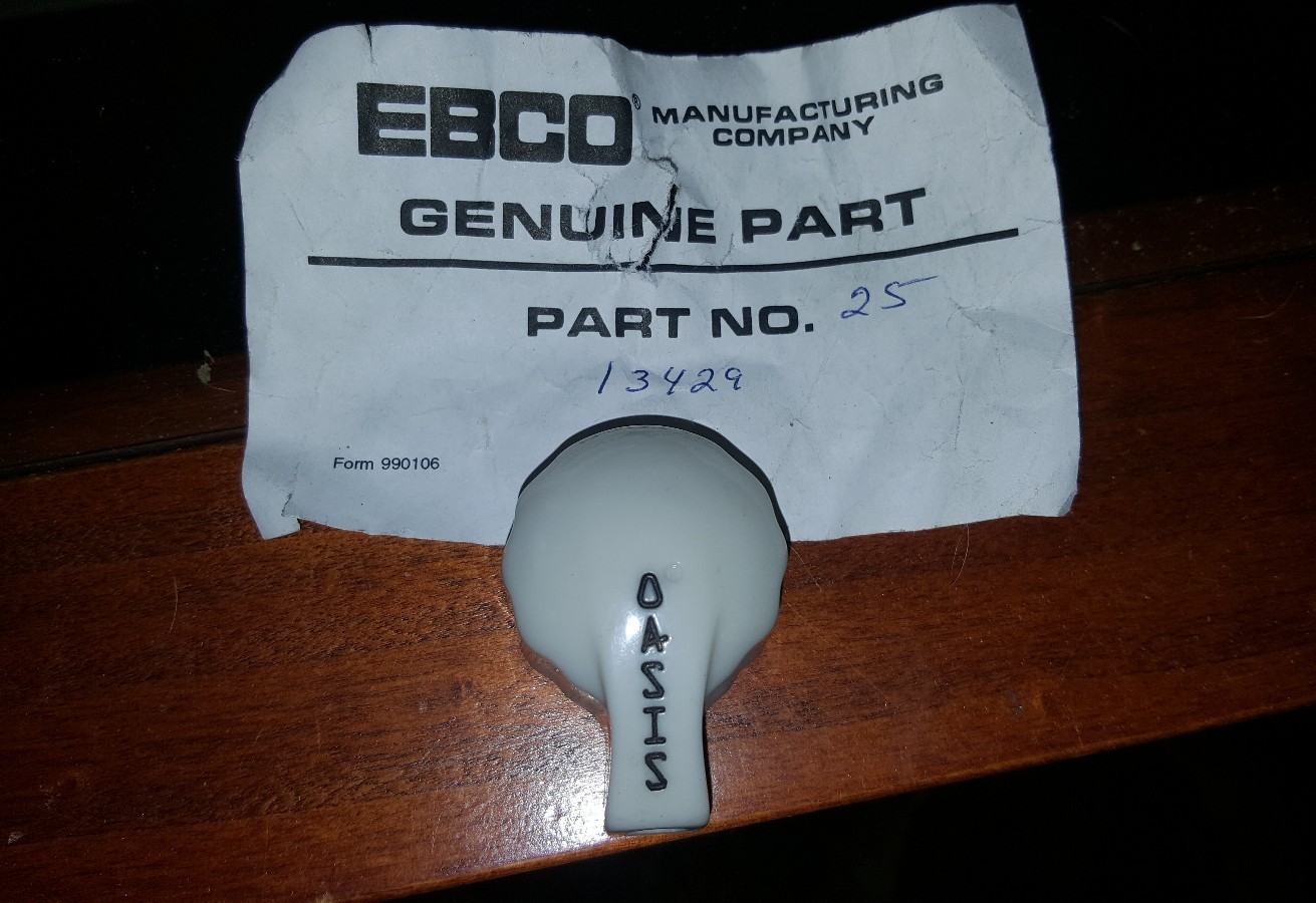 EBCO MANUFACTURING COMPANY OASIS DRINKING FOUNTAIN KNOB PART 13429 eBay
