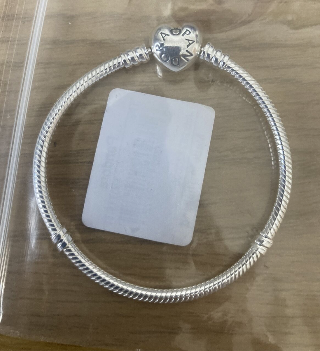 Pandora Moments Heart Clasp Snake Chain Bracelet 590719-18